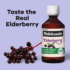 Robitussin Maximum Strength Elderberry Cough + Chest Congestion DM Cough Medicine for Adults, Cough and Chest Congestion Relief