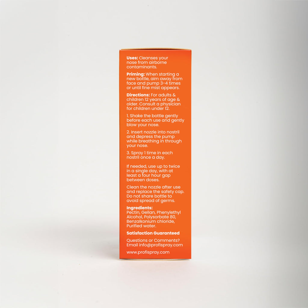 Profi Everyday Nasal Spray - Helps Defend Against Airborne Germs - Lasts Up to 8 Hours - Advanced Nasal Spray for Air Travel, Wo