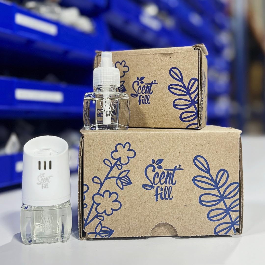 Scent Fill 100% Natural Patchouli Spa Plug in Air Freshener, Scented Oil Refills, 3 Refills