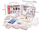 Rapid Care First Aid RC-25MAN-W 25 person 166 Piece ANSI/OSHA Compliant First Aid Kit in Wall Mountable Poly Case