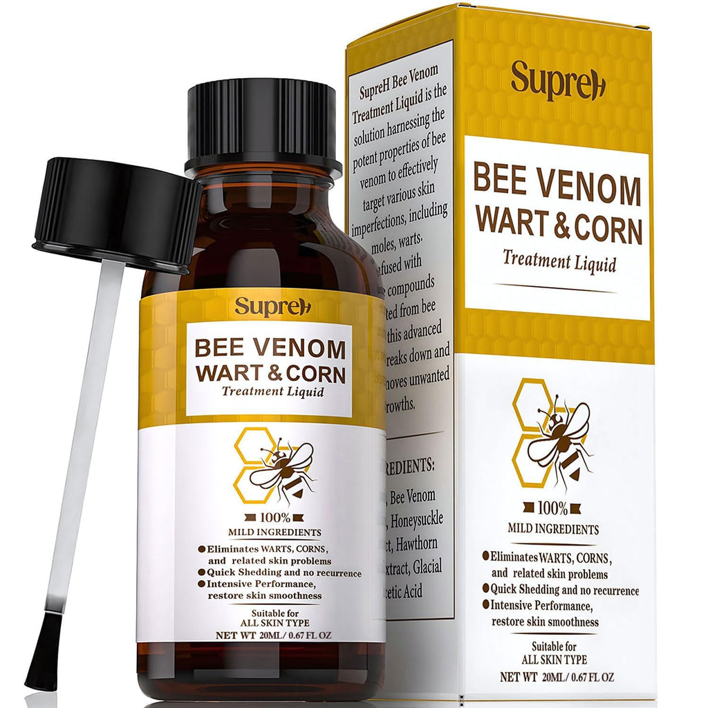 SupreH Fast-Acting bee Venom wart Remover: wart Freeze Off with salicylic Acid & bee Venom Cream - Wart Removal for Plantar Wart