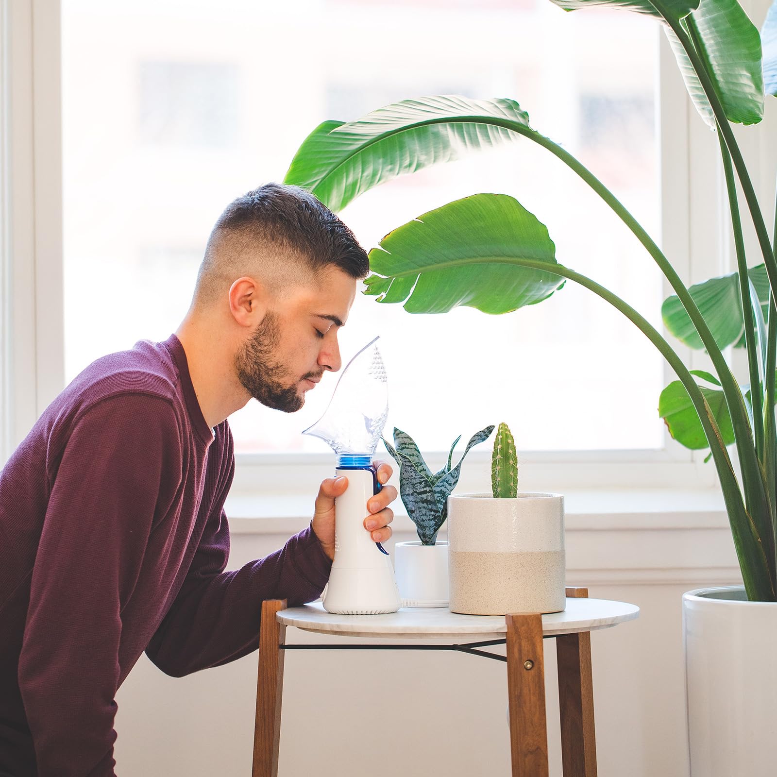 Crane Personal Sinus Steam Inhaler for Voice Crane Corded Personal Steam Inhaler, for Sinus, Congestion, Cough, & Cold Relief, V
