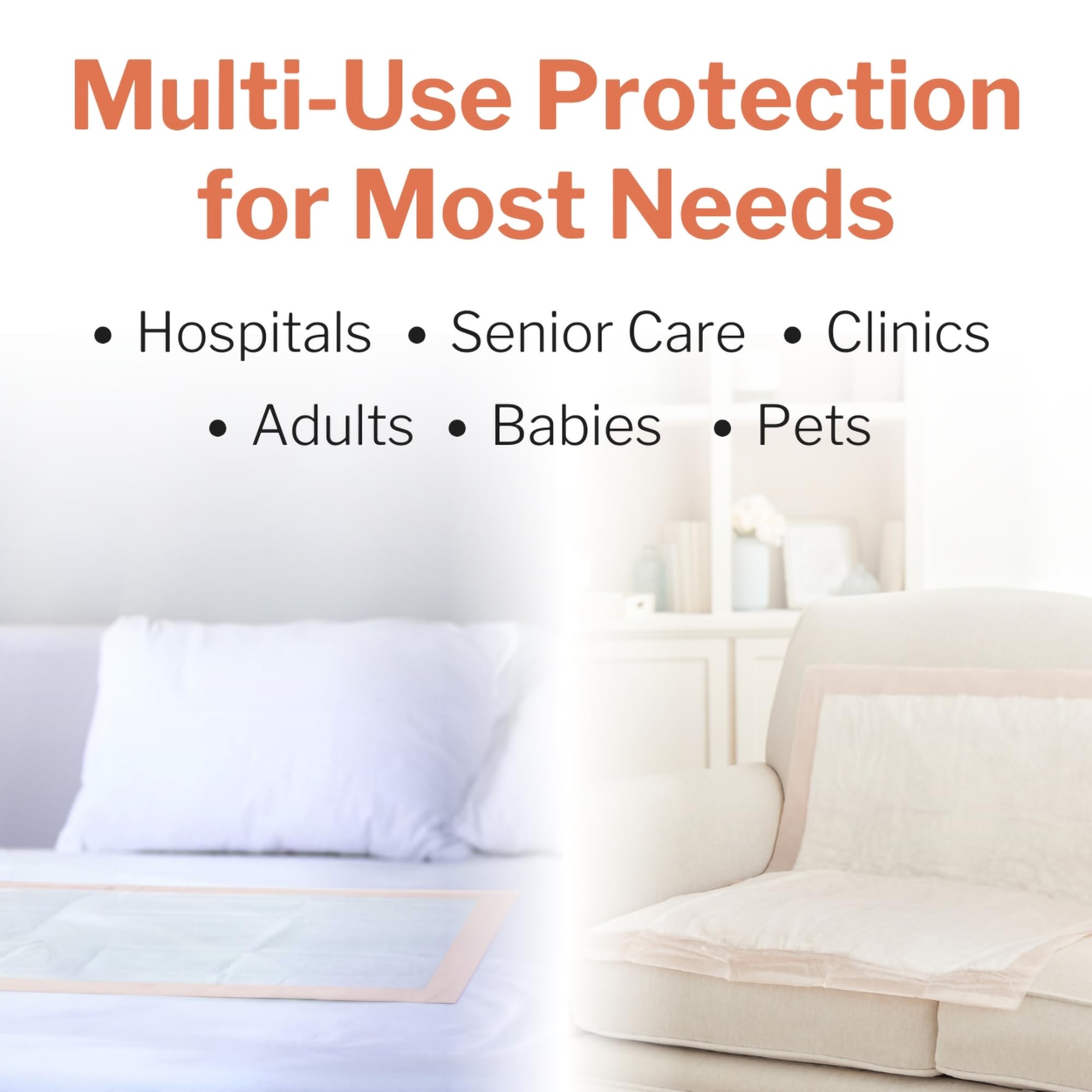 McKesson Underpads Disposable Bed Pads 30 x 36 [40 Count], Heavy Absorbency, Ultra Incontinence Chux Pads for Adults, Elderly, a