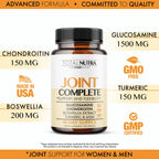 Glucosamine Chondroitin MSM Turmeric 2100mg - Joint Complete Capsules, Advanced Strength Joint Support Supplement for Adults Han