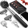 Gelibo Telescoping Back Scratcher with 5Pcs Detachable Heads,Fathers Day Dad Gifts from Wife Daughter Son,Mens Gifts,Husband, Ex