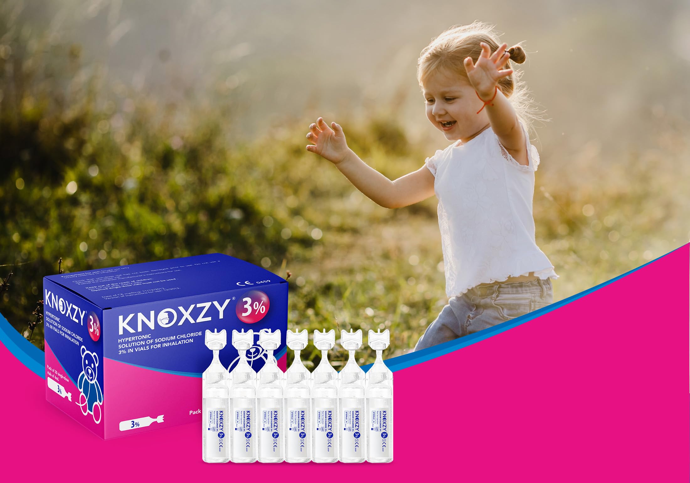 KNOXZY Hypertonic Solution 3% | Hypertonic Solution Suitable for Adults & Children | Box Contains 30 Single containers of 4ml.