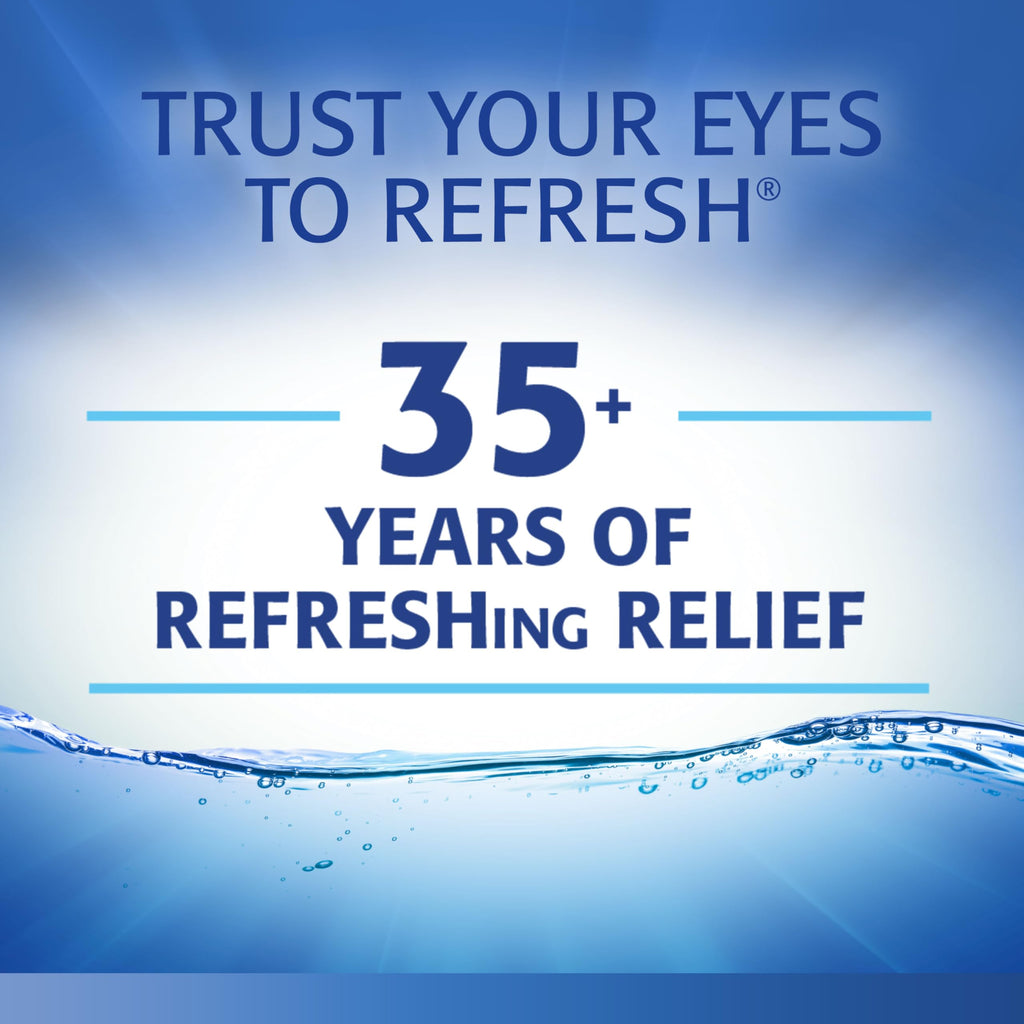 Refresh Optive Lubricant Eye Drops Non-Preserved Tears, 30 Single-Use Containers, 0.01 fl oz (0.4 mL)