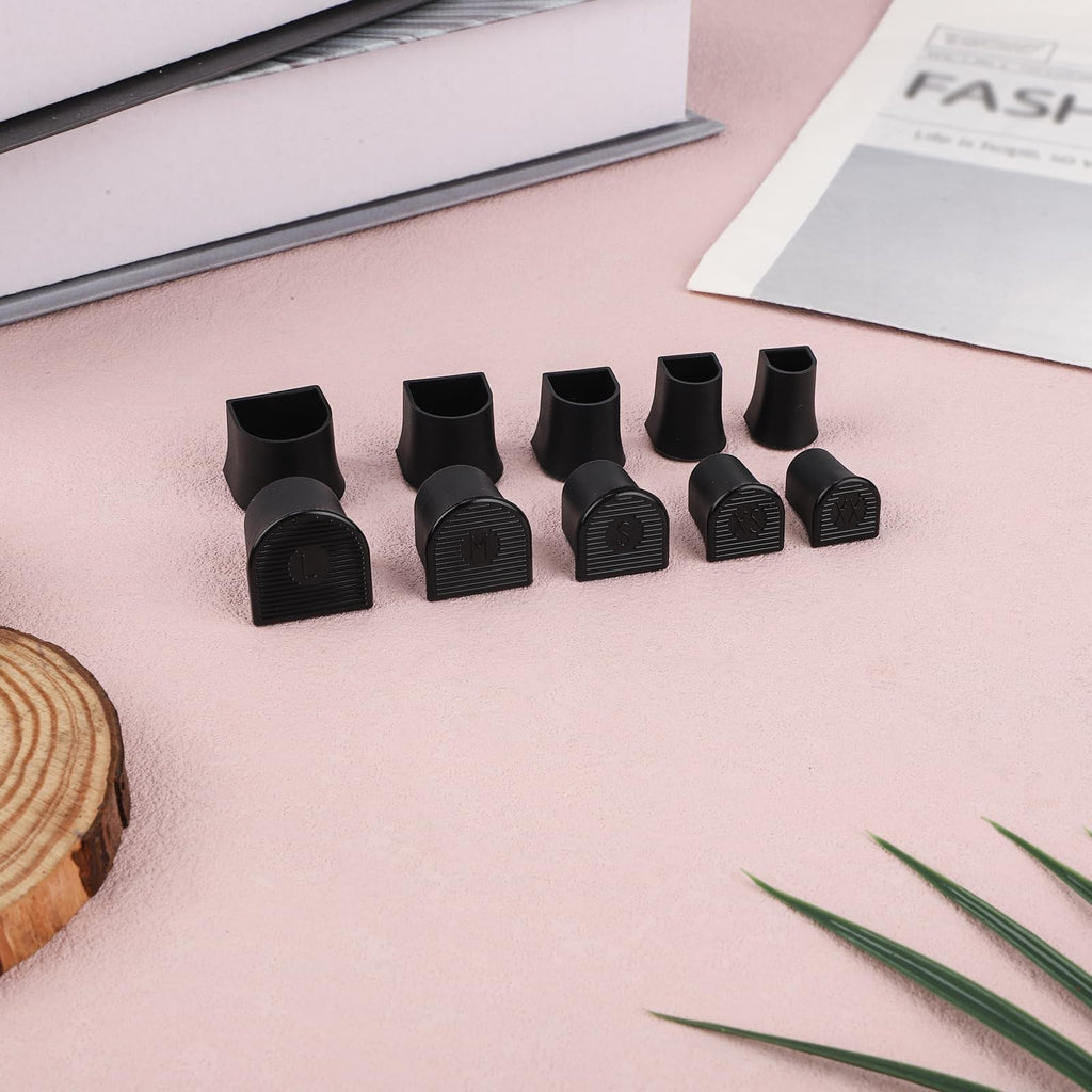 10 Pcs High Heel Protectors, 5 Sizes Stoppers & Repair Cap for High Heels Anti-Slip Heel Cover Caps for Outdoor Activities Wetla