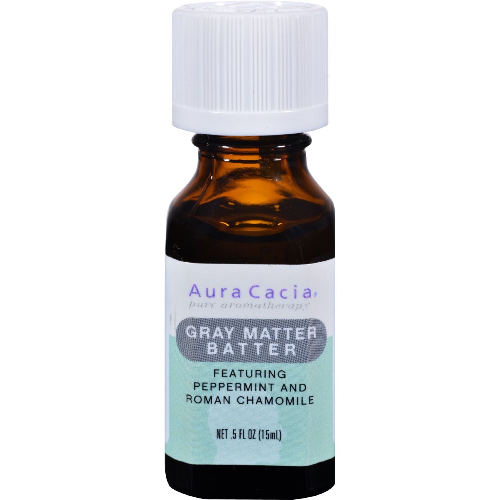 Aura Cacia Gray Matter Batter Aromatherapy Essential Solutions 1/2 Oz. Bottle