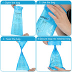 Nuanchu 100 Pcs Emesis Barf Bags Disposable Vomit Portable Puke Nausea Bags Motion Sickness for Car Airplane Travel Emesis, Vomi