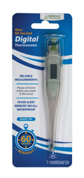 Veridian Healthcare Digital Thermometer | 60-Second Readout | Fahrenheit Measurements | Rigid Tip | Fever Alert | One-Year Warra