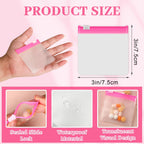 MARFOREVER 39 Pcs Pill Pouch Bags Pill Organizer, Reusable Pill Case Small Medicine Bag Tavel Pill Pouches, 28 Pcs Pink Plastic