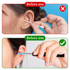 Ear Wax Removal Replacement Tips for Ear Camera 60pcs Ear Cleaner Tips Ear Spoon Tips Silicone Soft Cleaning Reuse Cap for Wet D