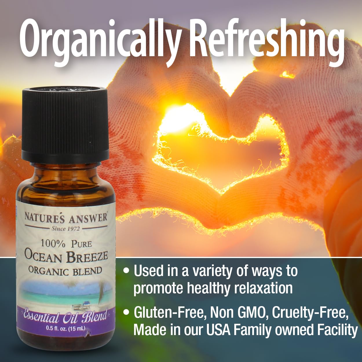 Natures Answer 100% Pure Organic Essential Oil Blend, 0.5-Ounce, Romance