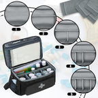 GDNasist Medicine Storage Bag, Pill Bottle Organizer for Emergency, Medicine Box Empty with Small Portable Pouch, First Aid Box