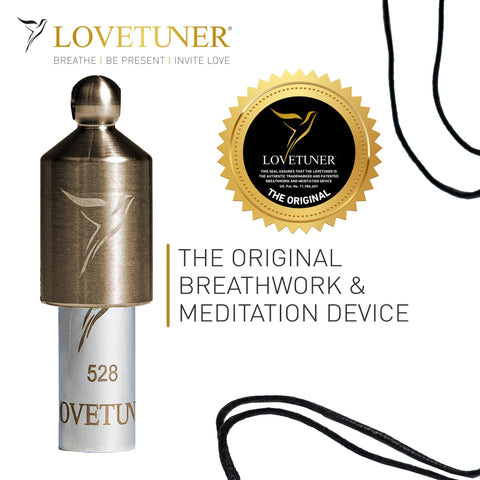 LOVETUNER Breathing & Meditation Tuning Necklace 528 Hz Whistle | 528 Hz Solfeggio Frequency | Breathwork Necklace Mindfulness D