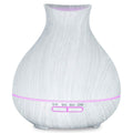 BZseed Aromatherapy Essential Oil Diffuser 550ml 12 Hours White Wood Grain Aroma Diffuser with Timer for Large Room, Home, Baby 
