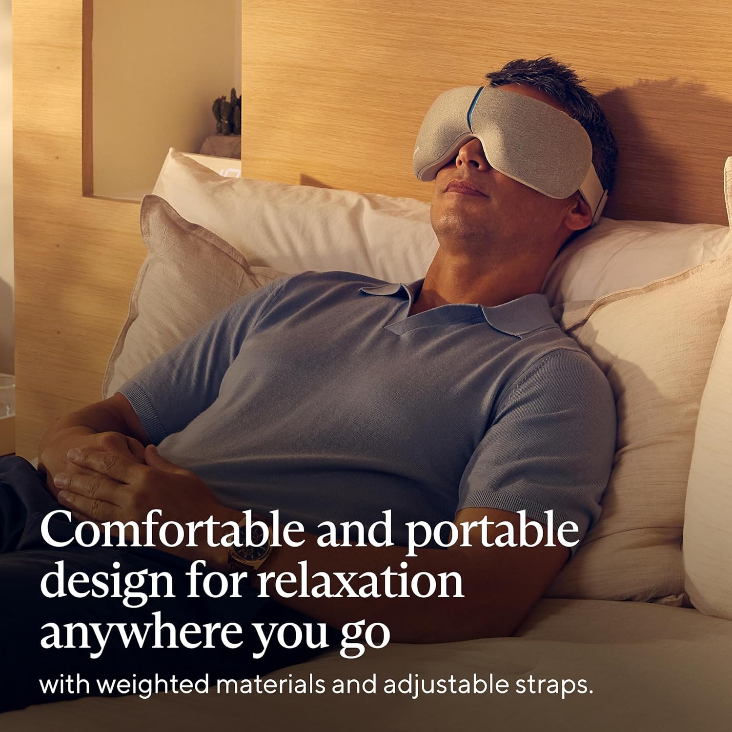 TheraGun Therabody SmartGoggles (1st Generation) Heated Eye Mask, Blackout Sleep Mask & Temple Massage for Personalized Relaxati