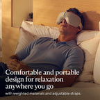 TheraGun Therabody SmartGoggles (1st Generation) Heated Eye Mask, Blackout Sleep Mask & Temple Massage for Personalized Relaxati