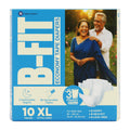 BFit Economy Adult Diaper Xl Size Tape Style | 10 Count (X Large) | Waist 35.43  65.35 Inch | Refastenable Tapes, Cottony Com