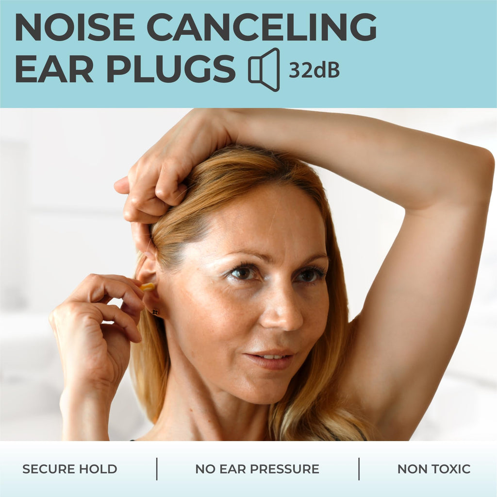 Peace&Quiet PQ Small Ear Plugs for Sleeping - 40 Earplugs for Sleep, Snoring, Small Ear Canals, Noise Cancelling 32 dB, Sound Bl