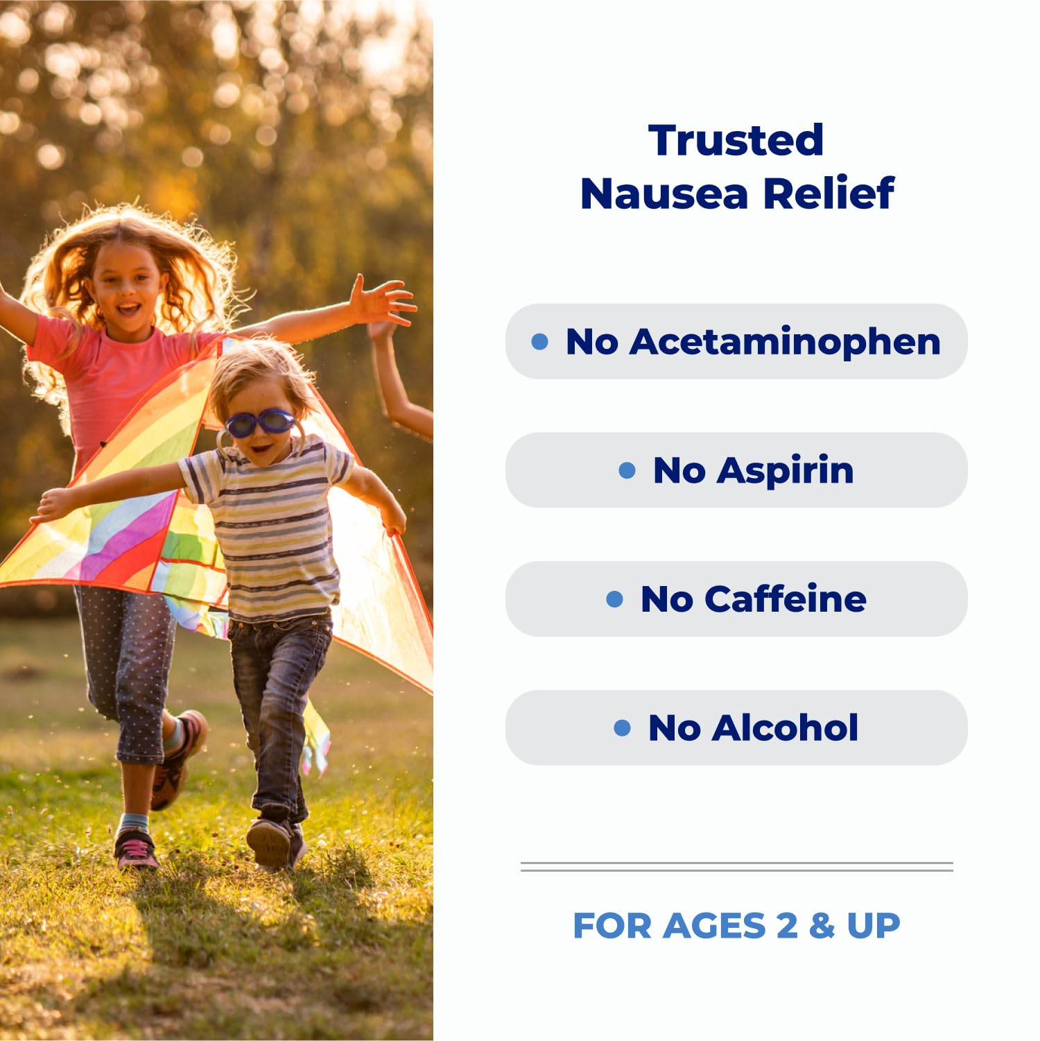 Emetrol Childrens Non-Drowsy Nausea Relief - Liquid Nausea Medicine for Upset Stomach - Nausea Relief for Kids - Mixed Berry Fl