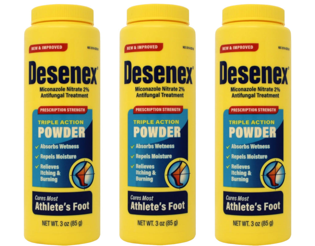 Desenex Antifungal Powder, Cures Athletes Foot - 3 OZ, 3 Pack