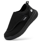 FitVille Diabetic Shoes for Men Extra Wide Slip-on Shoes for Swollen Feet Adjustable Walking Shoes for Elderly Foot Pain Relief 