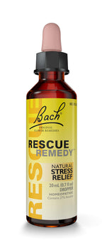 Bach REScUE REMEDY Dropper 20mL, Natural Stress Relief, Homeopathic Flower Essence, Vegan, gluten  Sugar-Free, Non-Habit Forming