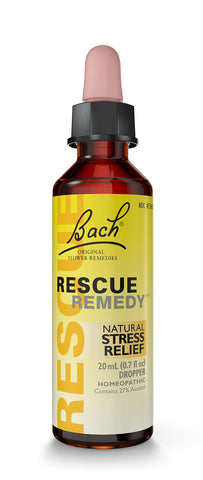 Bach REScUE REMEDY Dropper 20mL, Natural Stress Relief, Homeopathic Flower Essence, Vegan, gluten  Sugar-Free, Non-Habit Forming