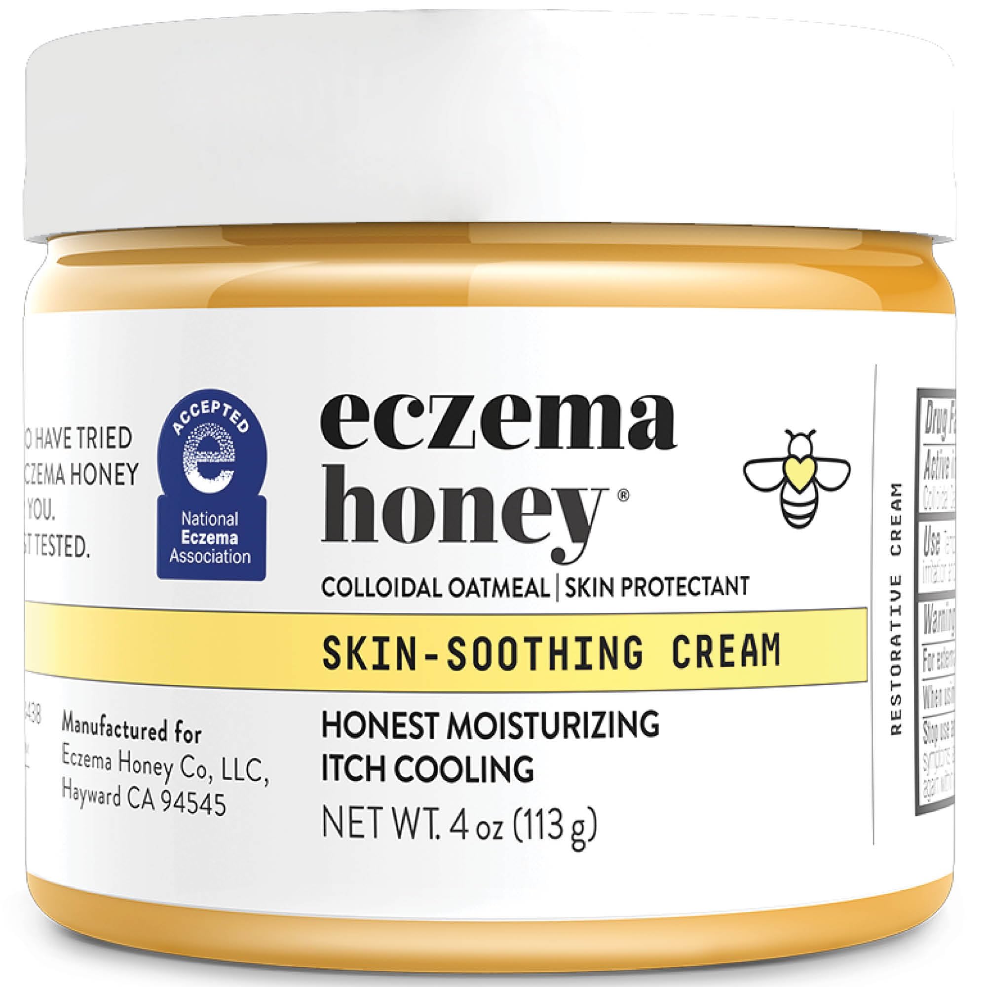 ECZEMA HONEY Original Skin-Soothing Cream - Organic Hand & Body Eczema Relief - Natural Honey Lotion for Dry, Itchy, & Irritable