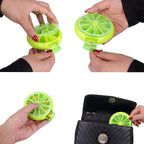 KINMINGZHU Portable Mini 7 Day Weekly Circular Shape Rotary Cute Fruit Style 3-Compartment Pill Organizer Box (Mixed Color)