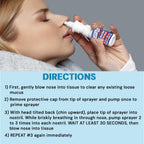 Pressureze Xtra - Natural- Preservative Free - Sterile Nasal Spray - for Severe Sinus Congestion Relief - Opens Blocked Ear Cana