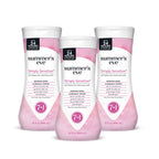 Summer's Eve Simply Sensitive Daily Gentle All Over Feminine Body Wash, Removes Odor, Feminine Wash pH Balanced, 15 fl oz, 3 Pac