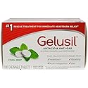 Gelusil Antacid/Anti-Gas Tablets Cool Mint, 100 Tablets (Pack of 4)