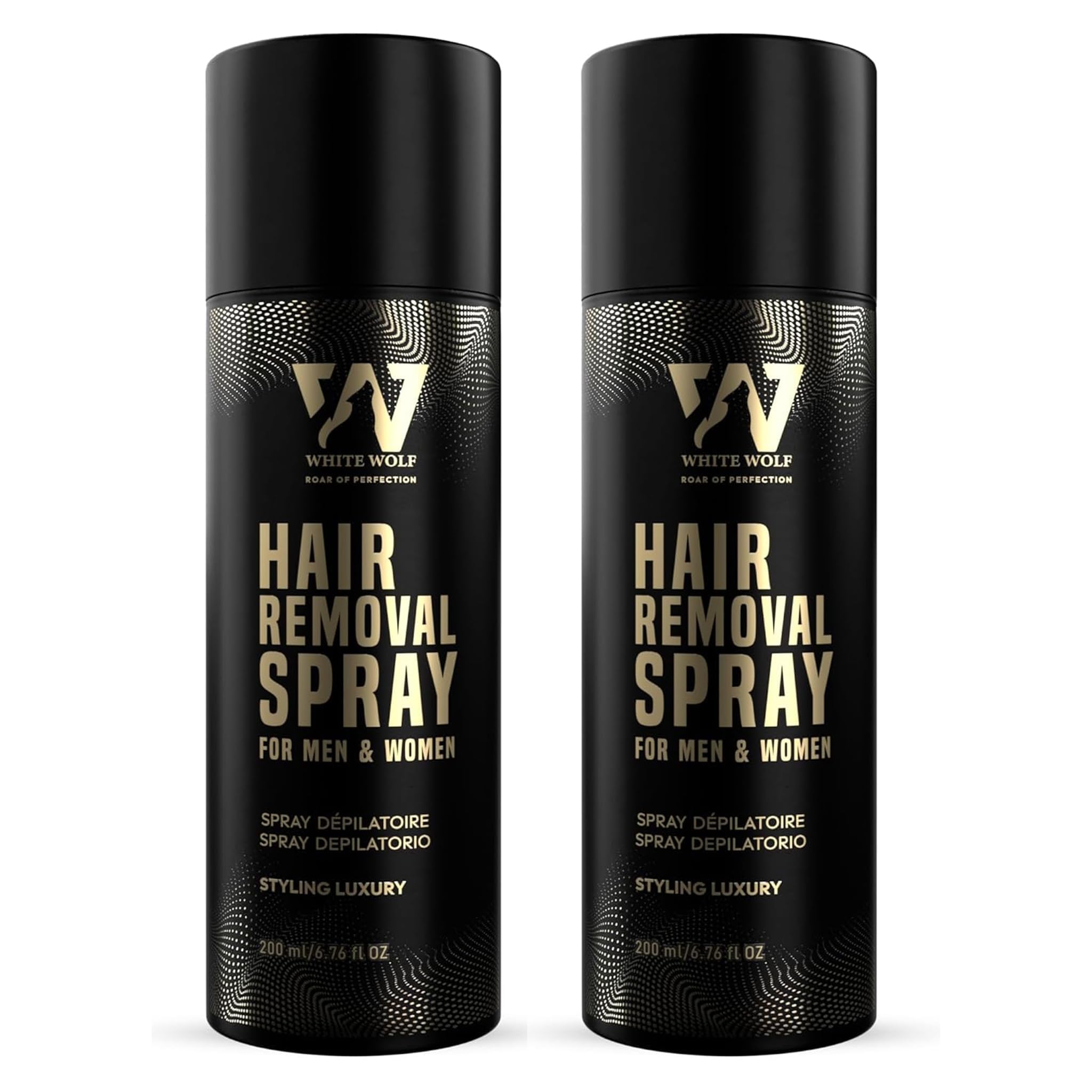 White Wolf Hair Removal Spray For Women & Men | Instant Painless Hair Remover | Smooth & Hydrated Skin | Fast Acting Spray | Eas