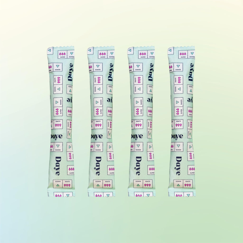 Daye Organic Tampons Super | 54ct | Pesticide & Metal Tested, 100% Organic Cotton for Heavy Flow | No-Shed Sleeve, Sugarcane App