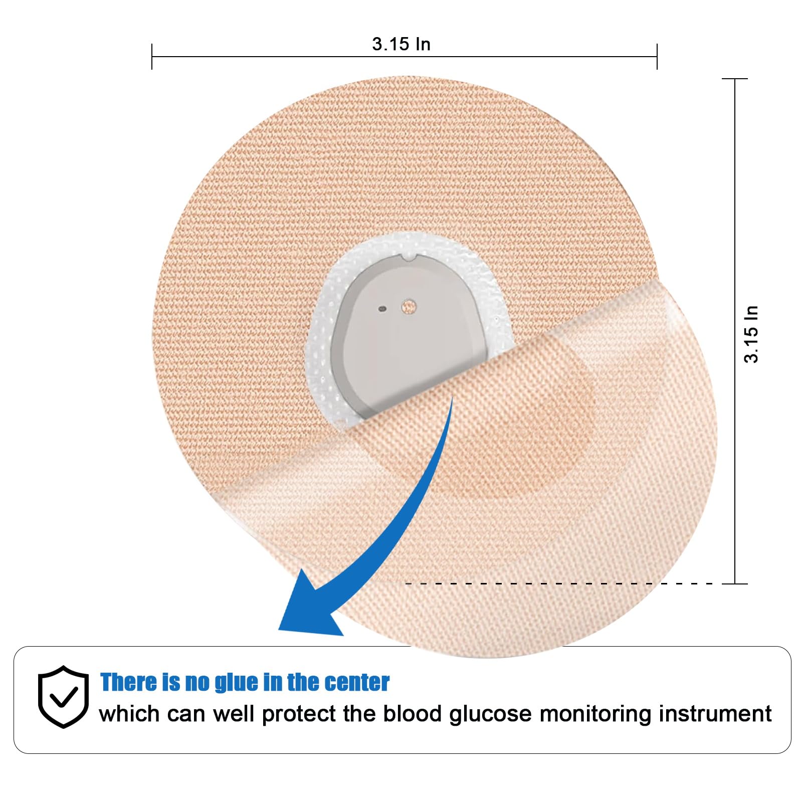 Over Patches Waterproof for Dexcom g7,CGM Sensor Patches,Non-Glue Central, Full Coverage,