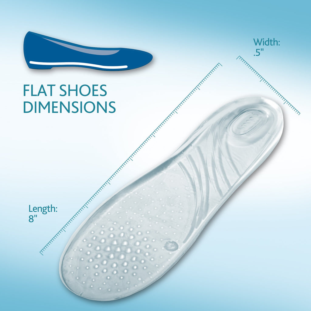 Amope Gel Activ Flat Shoes Insoles, 2 Count (Pack of 1)