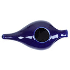Qimacplus Leak Proof Durable Porcelain Ceramic Neti Pot Hold 230 Ml Water Comfortable Grip with 10 Sachet Neti Salt | Eco Friend