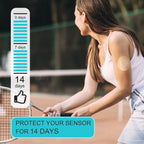 funpatch Libre 2 Sensor Covers Waterproof, 20pcs Adhesive Patches for Libre 2 Flexible CGM Tape Long Stay for 14 Days Without Ho
