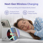 Elvy Fast Qi Wireless Charger for Cell Phones - Designed with EMF Management Technology for Enhanced Charging, Advanced Environm