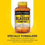 MASON NATURAL Daily Bladder Comfort, 30-Day Supply with Calcium, Pumpkin Seed, & Soy Germ to Support Normal Bladder Function