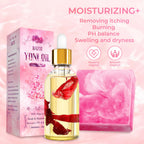 Yoni Soap Bars & Natural Yoni Oil Set, Natural Yoni Oil Vaginal Wash for Women Feminine Wash Vaginial Deodorants pH Balance, Eli
