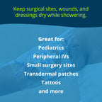 TIDI AquaGuard Sheet - 7    x 7    - Shower Protection Sheet - Self-Adhesive Moisture Barrier - Made without Latex - Wound Cover