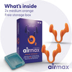 AIRMAX Nasal dilators for Sleeping - 76% More Airflow - Anti snoring Devices - Breathe Freely Through The Nose - Sinus Relief, R