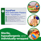 HypaPlast Blue Catering Plasters, 7.2x5cm (Pack of 100)