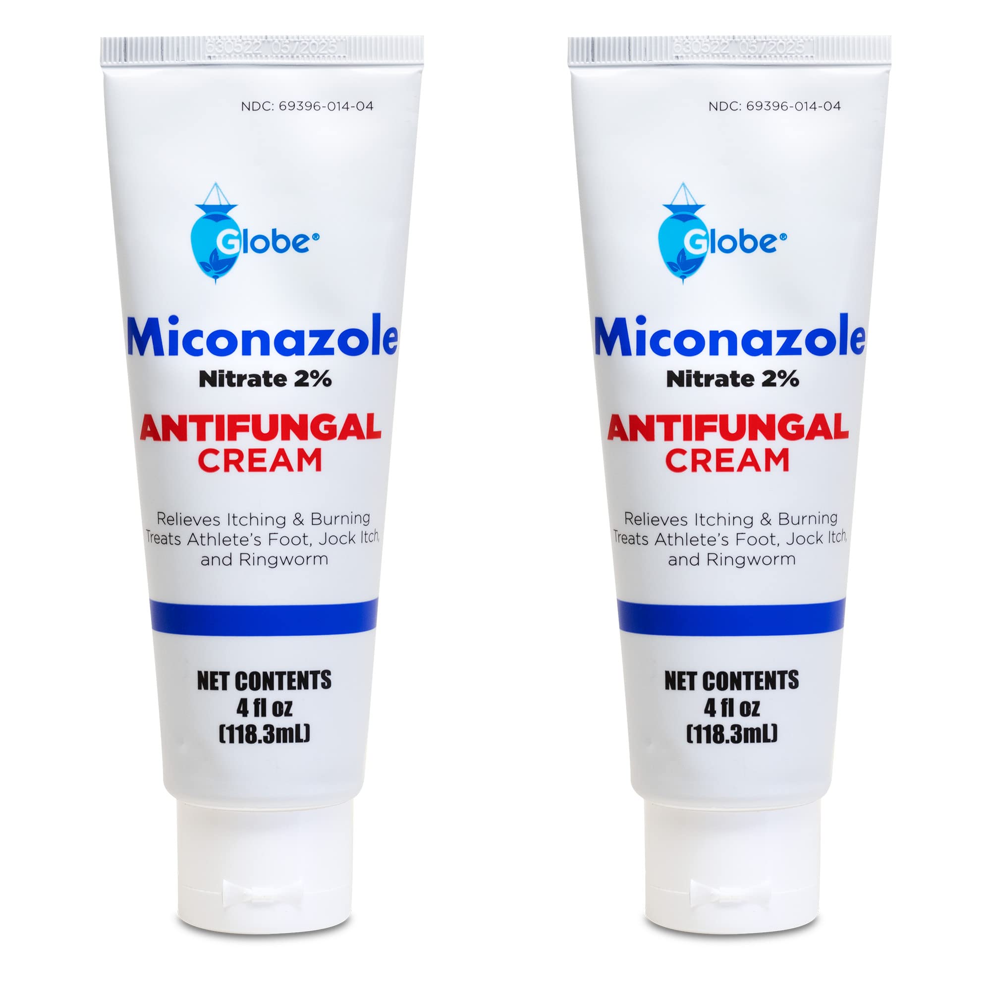 Globe (2 Pack Miconazole Nitrate 2% Cream (4 oz) Cures Most Athletes F ...
