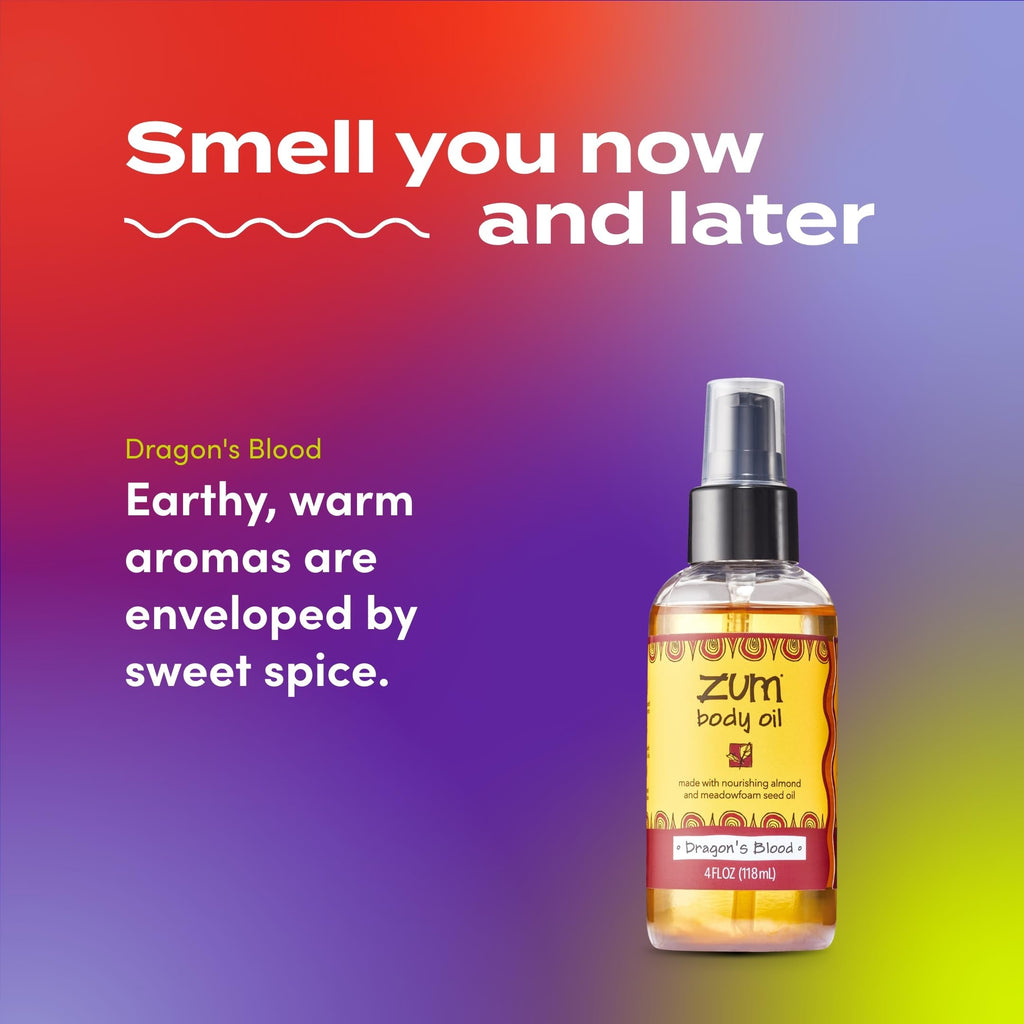 Indigo Wild Zum Dragons Blood Body Oil - Nourishing Body Massage Oil for Massage Therapy & Hydration - Nourishing, Vegetarian M