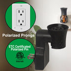 Earffloz Blank Plug-in Air Freshener 4 Sets Empty Wall Plug Oil Diffuser for DIY Characteristic Home Scent from Natural Essentia